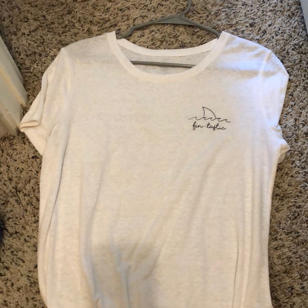 Plain white fintasic T-shirt